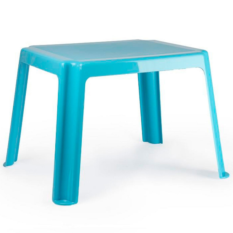 Tradineur - Mesa auxiliar de plástico, mesita baja, niños, polipropileno, estructura sólida, interior y exterior, salón, jardín, Tradineur - Mesa auxiliar de plástico, mesita baja, niños, polipropileno, estructura sólida, interior y exterior, salón, jardín,