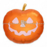 Tradineur - Pack de 2 Globos de Calabaza Sonriente - Fabricado en Foil - Incluye Inflador Sostenible - Hinchable con helio - Dec