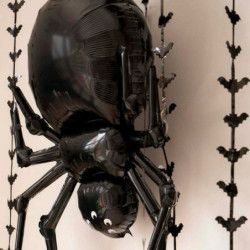 Tradineur - Pack de 2 Globos de Araña - Fabricado en Foil - Incluye Inflador Sostenible - Hinchable con helio - Decoración para