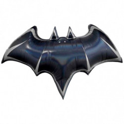 Tradineur - Pack de 2 Globos de Murcielago - Fabricado en Foil - Incluye Inflador Sostenible - Hinchable con helio - Decoración