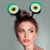 Tradineur - Pack de 2 Diademas de Ojos Saltones - Fabricado en Plástico y Poliester - Complemento para carnaval, Halloween, cosp