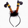 Tradineur - Diadema de botas de bruja multicolor - Fabricado en Plástico y Poliéster - Complemento para carnaval, Halloween, cos