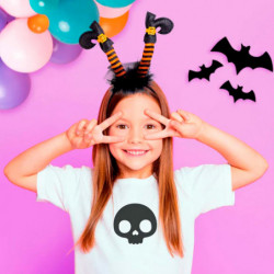 Tradineur - Diadema de botas de bruja multicolor - Fabricado en Plástico y Poliéster - Complemento para carnaval, Halloween, cos