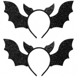 Tradineur - Pack de 2 Diademas de Murciélago - Fabricado en Plástico y Poliéster - Complemento para carnaval, Halloween, cosplay