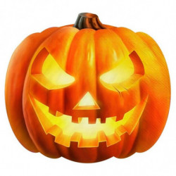 Tradineur - Pack de 40 servilletas de papel con forma de calabaza, doble capa, biodegradables, reciclables, fiestas, decoración