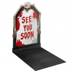 Tradineur - Bandeja de cartón para Halloween, See You Soon, diseño 3D, biodegradable y reciclable, fiestas, decoración, carnaval