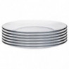 Tradineur - Pack de 6 platos llanos - Fabricado en Vidrio - Modelo Lys - Resistentes, vajilla de cocina, Aptos para lavavajillas