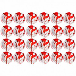 Tradineur - Pack de 24 Platos para postre de Halloween - Diseño de Sangre - Totalmente desechable y Reciclables - Ø 17 cm 