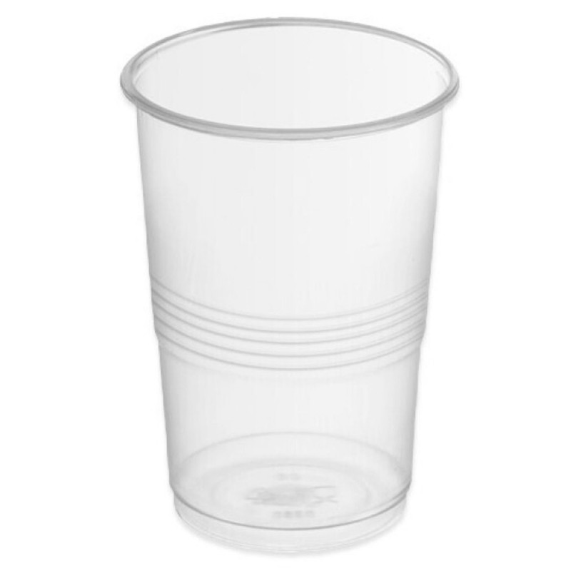 Tradineur - Pack de 50 vasos reutilizables de plástico, modelo Litrona, 100% reciclables, extra resistentes, higiénicos, apilabl Tradineur - Pack de 50 vasos reutilizables de plástico, modelo Litrona, 100% reciclables, extra resistentes, higiénicos, apilabl