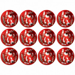 Tradineur - Pack de 12 Cuencos de cartón con diseño de Sangre para Halloween - Capacidad 350 ml - Totalmente desechables y Recic