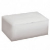 Tradineur - Organizador rectangular de peva, caja plegable con cremallera, ordenación, ropa, fácil de limpiar, antipolvo, antihu