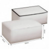 Tradineur - Organizador rectangular de peva, caja plegable con cremallera, ordenación, ropa, fácil de limpiar, antipolvo, antihu