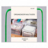 Tradineur - Organizador rectangular de nylon y estructura metálica, caja plegable con cremalleras, ordenación, ropa, fácil de li