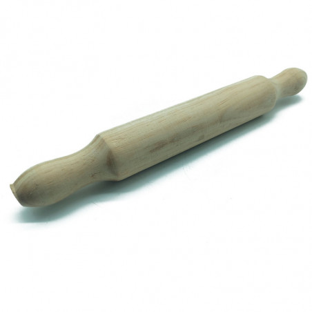 Tradineur - Rodillo de madera para cocina y repostería - Fabricado en Madera - Cocina artesanal - Diseño ergonómico - 34 x 5 cm