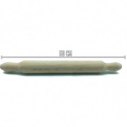 Tradineur - Rodillo de madera para cocina y repostería - Fabricado en Madera - Cocina artesanal - Diseño ergonómico - 50 x 5 cm