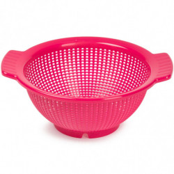 Tradineur - Pack de 2 Escurre verduras con Asas - Fabricado de Plástico - Uso prolongado y repetido - Ø 24 cm - Color Aleatorio