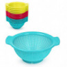 Tradineur - Pack de 2 Escurre verduras con Asas - Fabricado de Plástico - Uso prolongado y repetido - Ø 24 cm - Color Aleatorio