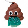 Tradineur - Dispensador de bolsa para mascotas con forma de Emoji - Fabricado en poliéster y plástico - 30 bolsas - Ideal para r