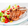 Tradineur - Asadora grill de aluminio, plancha, sartén cuadrada con mango, válida para inducción, antiadherente, libre de PFOA (