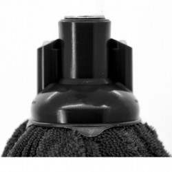 Tradineur - Fregona Ballarina de microfibra ecológica, súper absorbente, no deja rastro, mayor durabilidad, rosca universal (Neg
