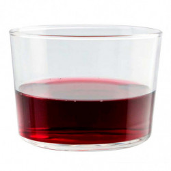 Tradineur - Set de 4 vasos de cristal, modelo Chiquito, servir licores, whisky, vino, diseño minimalista, aptos para lavavajilla
