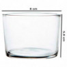 Tradineur - Set de 4 vasos de cristal, modelo Chiquito, servir licores, whisky, vino, diseño minimalista, aptos para lavavajilla