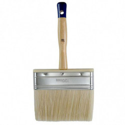 Tradineur - Paletina canaria para pintar, brocha plana y ancha, mango de madera, suave, uso universal, esmaltar, lacar, barnizar