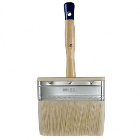 Tradineur - Paletina canaria para pintar, brocha plana y ancha, mango de madera, suave, uso universal, esmaltar, lacar, barnizar