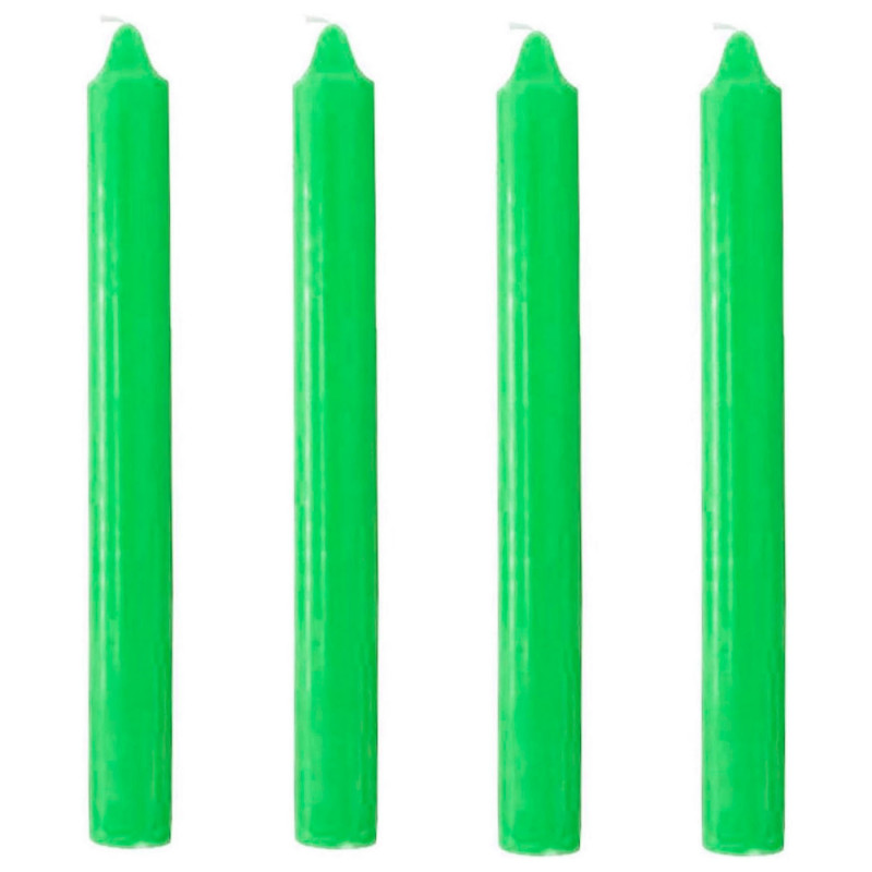 Tradineur - Pack de 4 velas alargadas, cirios de mesa cilíndricos, parafina y mecha de algodón, sin perfume, rituales y ceremoni Tradineur - Pack de 4 velas alargadas, cirios de mesa cilíndricos, parafina y mecha de algodón, sin perfume, rituales y ceremoni