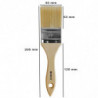 Tradineur - Pack de 2 paletinas para pintar, Nº 21, brocha plana, mango de madera y cerdas de fibra suave, uso universal, esmalt