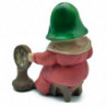 Tradineur - Figura de Hilandera para Belén - Estilo Naïf - Fabricado en Marmolina - Adorno divertido para nacimiento, Navidad, d