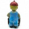Tradineur - Figura de Carpintero para Belén - Estilo Naïf - Fabricado en Marmolina - Adorno divertido para nacimiento, Navidad,