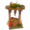 Tradineur - Figura de pozo para belén - Fabricado en Corcho - Adorno divertido para nacimiento, Navidad, decoración tradicional