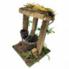 Tradineur - Figura de pozo para belén - Fabricado en Corcho - Adorno divertido para nacimiento, Navidad, decoración tradicional