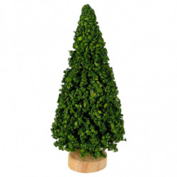 Tradineur - Pack de 4 Abetos para belén - Fabricado en Madera - Adorno divertido para nacimiento, Navidad, decoración tradiciona