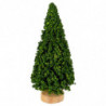 Tradineur - Pack de 4 Abetos para belén - Fabricado en Madera - Adorno divertido para nacimiento, Navidad, decoración tradiciona