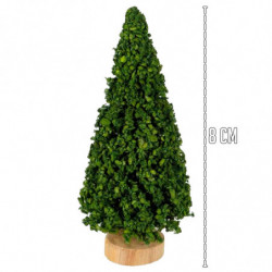 Tradineur - Pack de 4 Abetos para belén - Fabricado en Madera - Adorno divertido para nacimiento, Navidad, decoración tradiciona