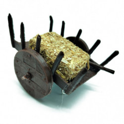 Tradineur - Figura de carro para belén - Fabricado en Plástico -  Adorno divertido para nacimiento, Navidad, decoración tradicio