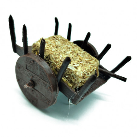 Tradineur - Figura de carro para belén - Fabricado en Plástico -  Adorno divertido para nacimiento, Navidad, decoración tradicio