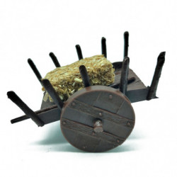 Tradineur - Figura de carro para belén - Fabricado en Plástico -  Adorno divertido para nacimiento, Navidad, decoración tradicio