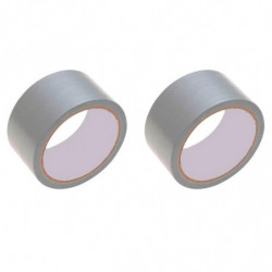 Tradineur - Pack de 2 cintas americanas extrafuertes, universal, fuerte adherencia, impermeable, corte fácil, reparar, sellar, r