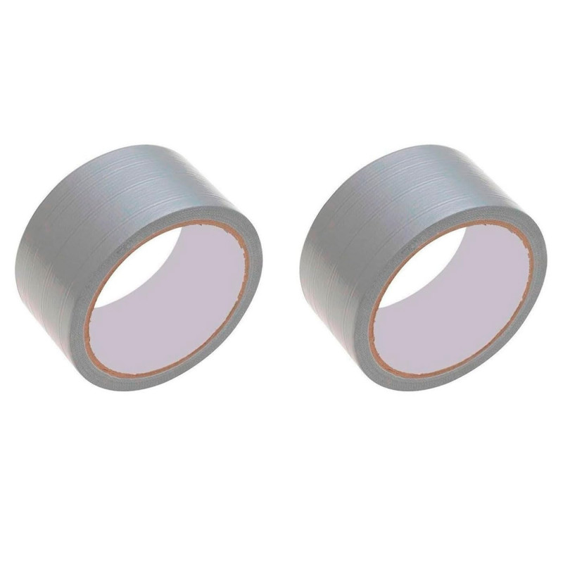Tradineur - Pack de 2 cintas americanas extrafuertes, universal, fuerte adherencia, impermeable, corte fácil, reparar, sellar, r Tradineur - Pack de 2 cintas americanas extrafuertes, universal, fuerte adherencia, impermeable, corte fácil, reparar, sellar, r