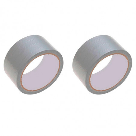Tradineur - Pack de 2 cintas americanas extrafuertes, universal, fuerte adherencia, impermeable, corte fácil, reparar, sellar, r