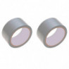 Tradineur - Pack de 2 cintas americanas extrafuertes, universal, fuerte adherencia, impermeable, corte fácil, reparar, sellar, r
