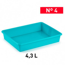 Tradineur - Bandeja frigorífica de almacenamiento, plástico, reutilizable, servir comida, organizar alimentos, fabricada en Espa