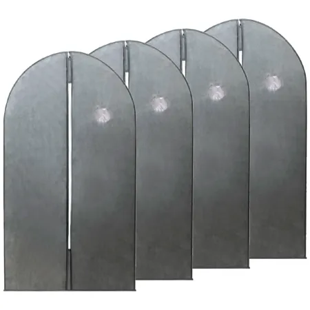 Tradineur - Pack de 4 fundas para trajes, TNT, cremallera, transpirables, almacenamiento de ropa, abrigos, chaquetas, jerséis (G