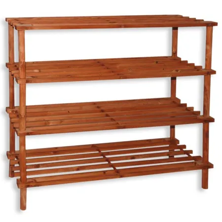 Tradineur - Zapatero de madera con 4 niveles, soporte para calzado, estantería para zapatos, recibidor, pasillo, dormitorio - 74 Tradineur - Zapatero de madera con 4 niveles, soporte para calzado, estantería para zapatos, recibidor, pasillo, dormitorio - 74