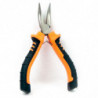 Tradineur - Alicate Mini Punta Curva - Longitud de 125 mm - Fabricado en Acero - Mango ergonómico - Herramienta manual de bricol