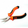 Tradineur - Alicate Mini Punta Curva - Longitud de 125 mm - Fabricado en Acero - Mango ergonómico - Herramienta manual de bricol