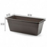 Tradineur - Jardinera modelo PLFT de plástico, polipropileno, tiesto, macetero, recipiente para plantas, flores, balcón, terraza